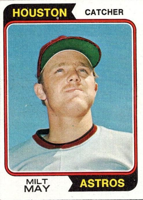 Milt May 1974 topps Topps