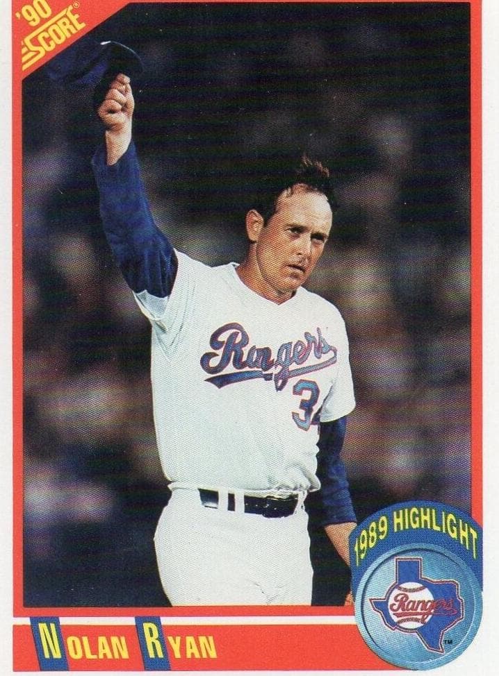 Nolan Ryan 1990 panini Score