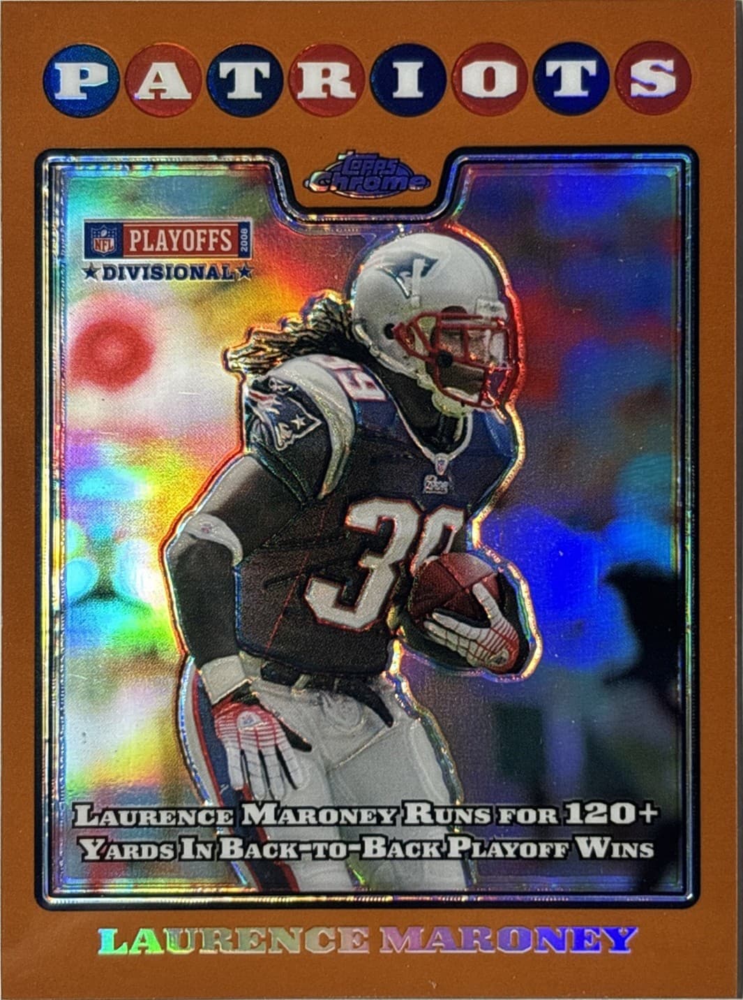 Copper Laurence Maroney 2008 Topps
