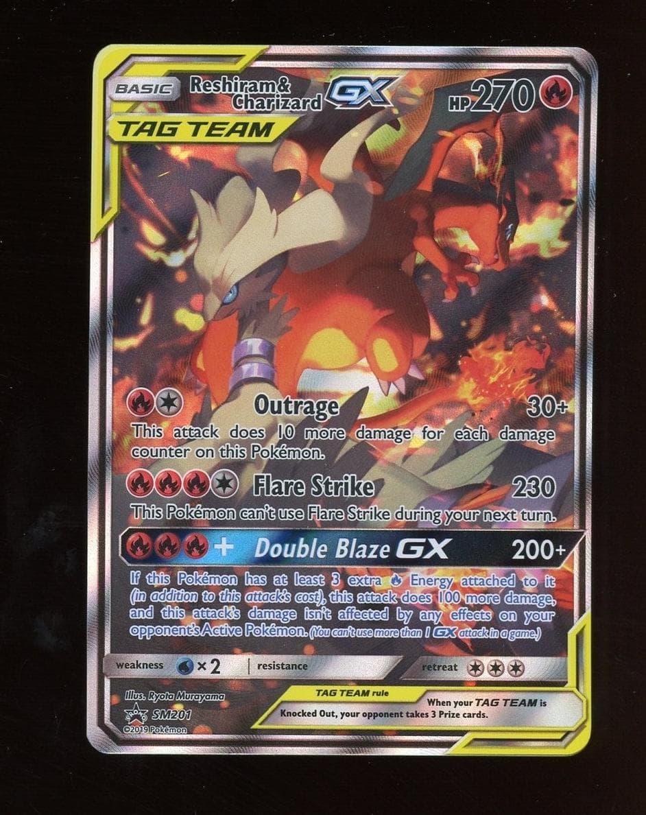 Reshiram & Charizard GX #sm201