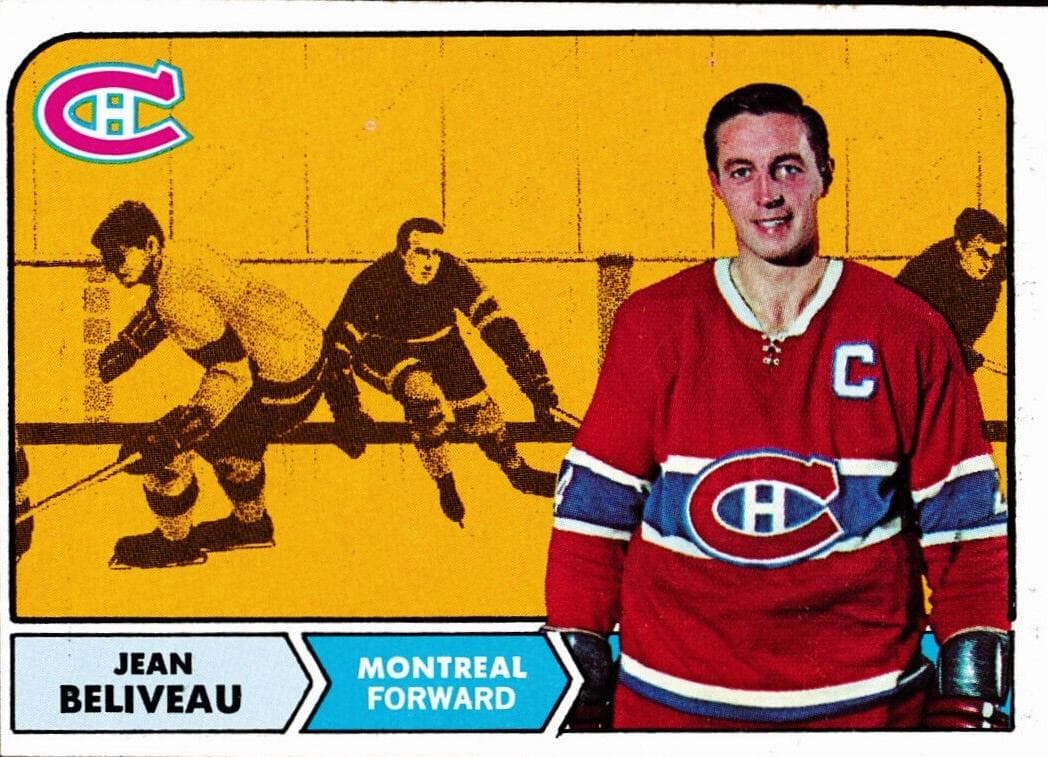 Jean Beliveau 1968 topps Topps