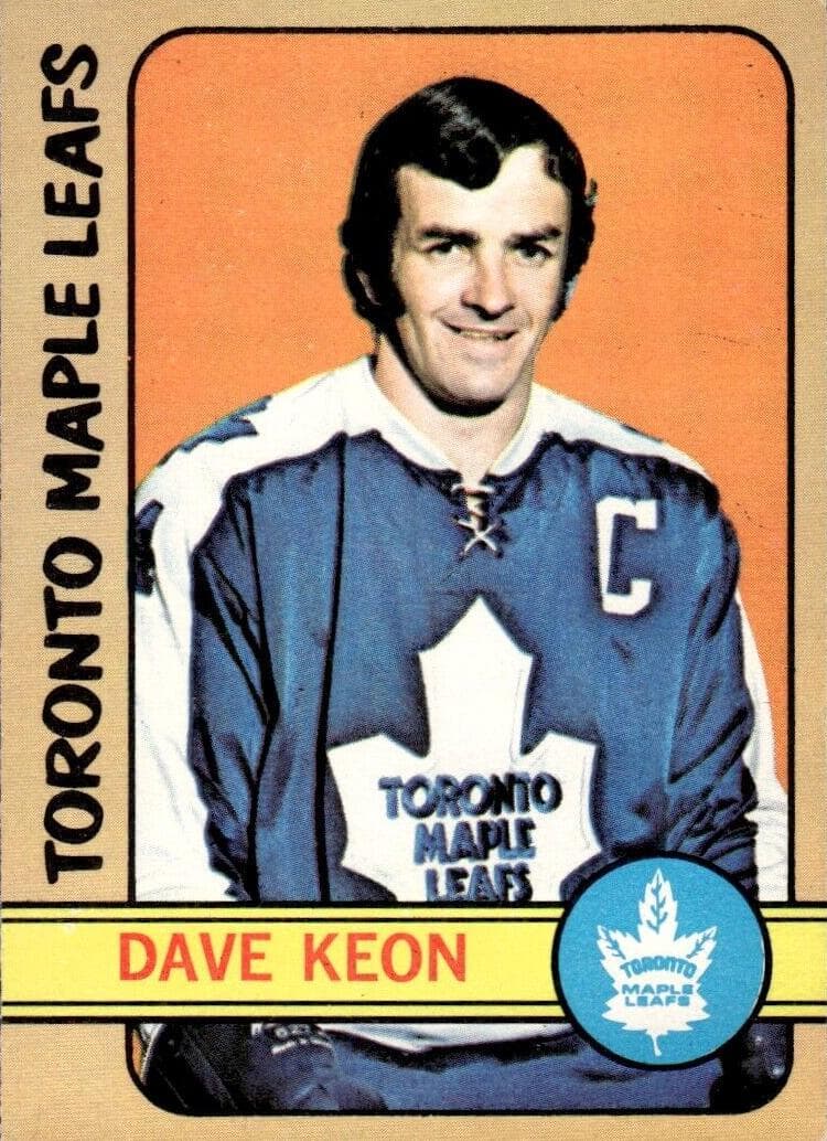 Dave Keon 1972 topps O-Pee-Chee