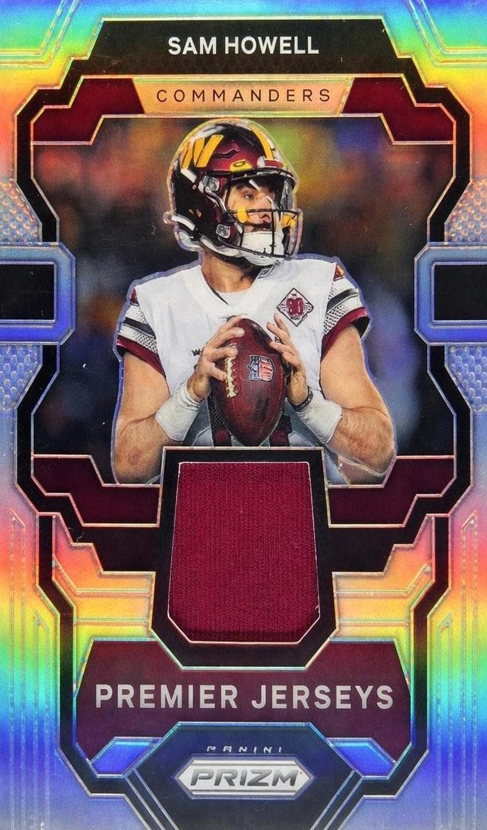 Sam Howell 2023 panini Prizm Premier Jerseys