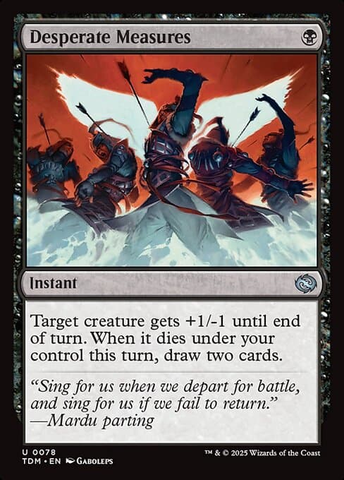 Desperate Measures 2025 Magic: The Gathering Tarkir: Dragonstorm