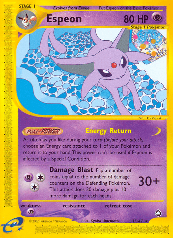 Espeon 2003 Pokemon Aquapolis