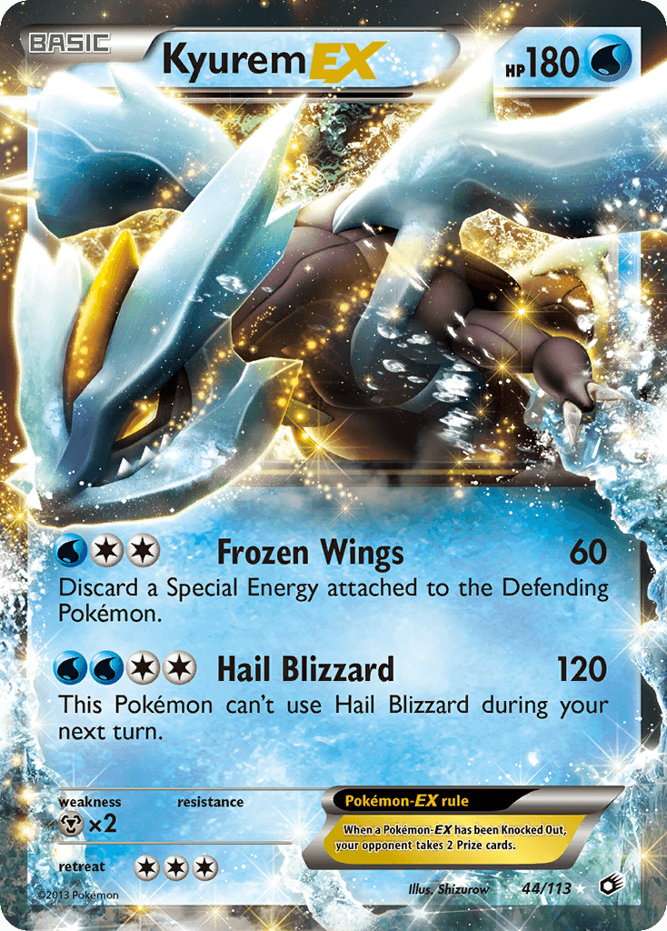 Kyurem EX 2013 Pokemon Legendary Treasures