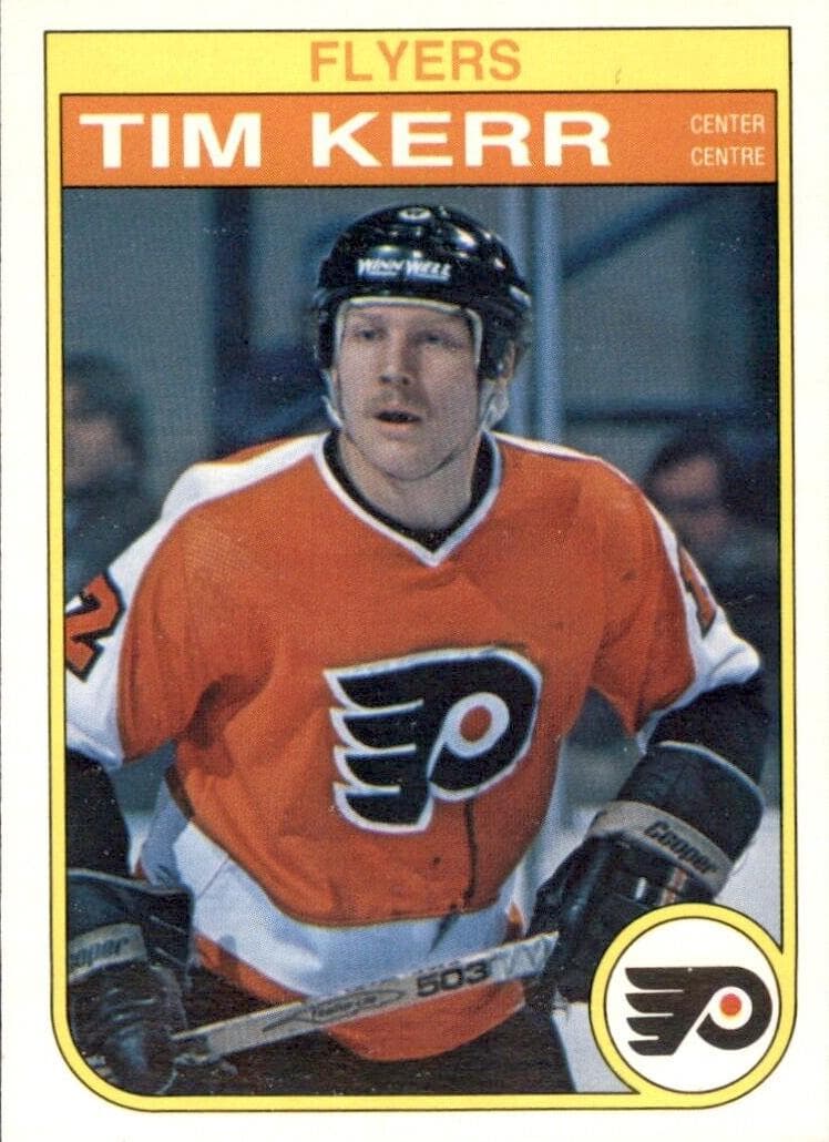 Tim Kerr 1982 topps O-Pee-Chee