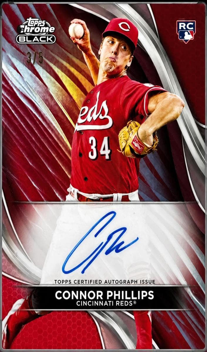 Connor Phillips 2024 topps Topps Chrome Black