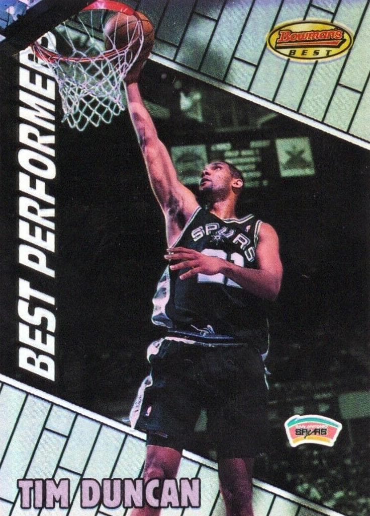 Tim Duncan 1999 bowman Bowman's Best