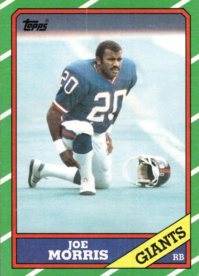 Joe Morris 1986 topps Topps