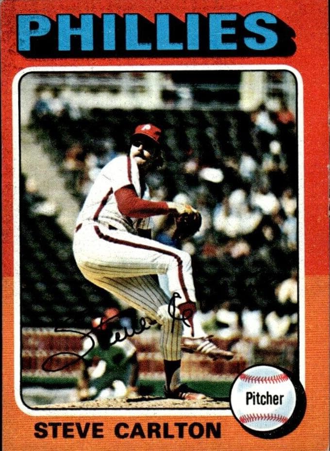 Steve Carlton 1975 topps