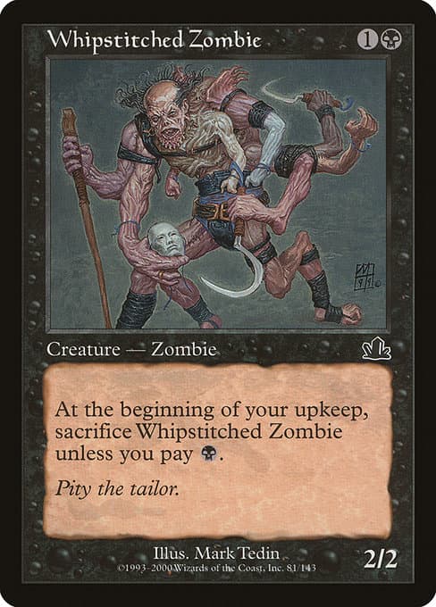 Whipstitched Zombie 2000 Magic: The Gathering