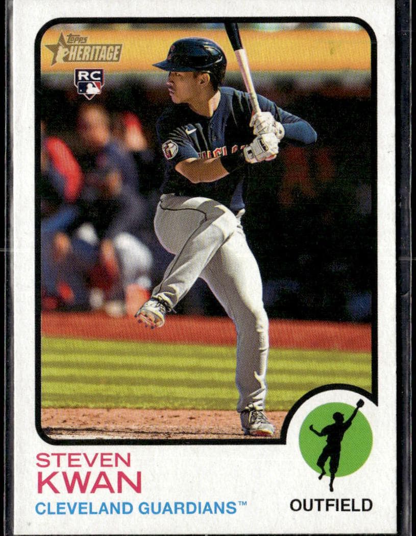 Steven Kwan 2022 topps Topps Heritage