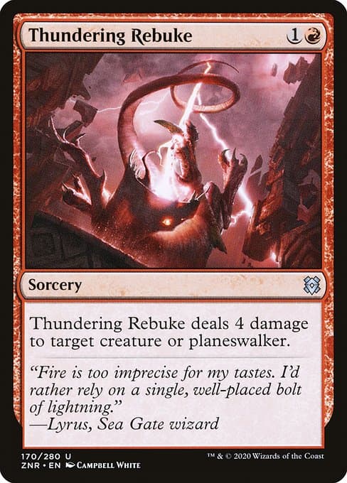 Thundering Rebuke 2020 Magic: The Gathering