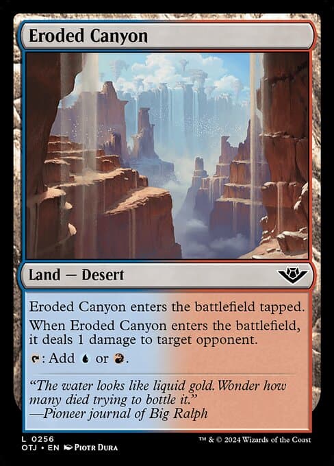 Eroded Canyon 2024 Magic: The Gathering Outlaws of Thunder Junction