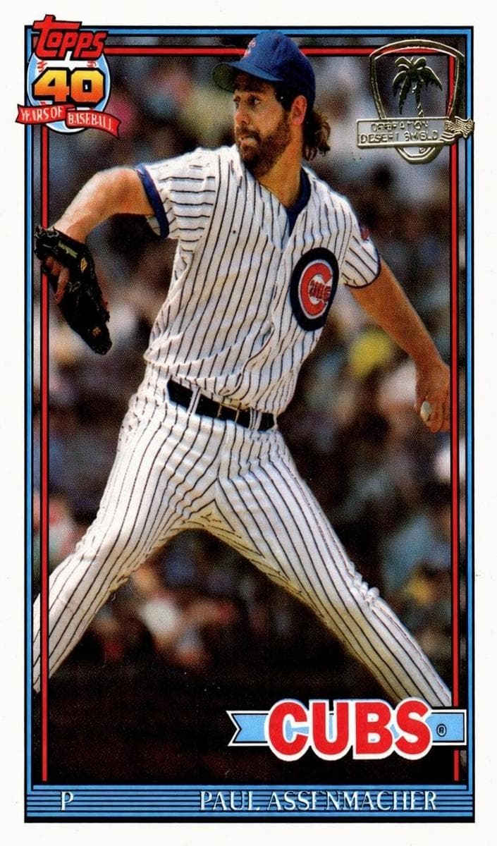 Paul Assenmacher 1991 topps Topps