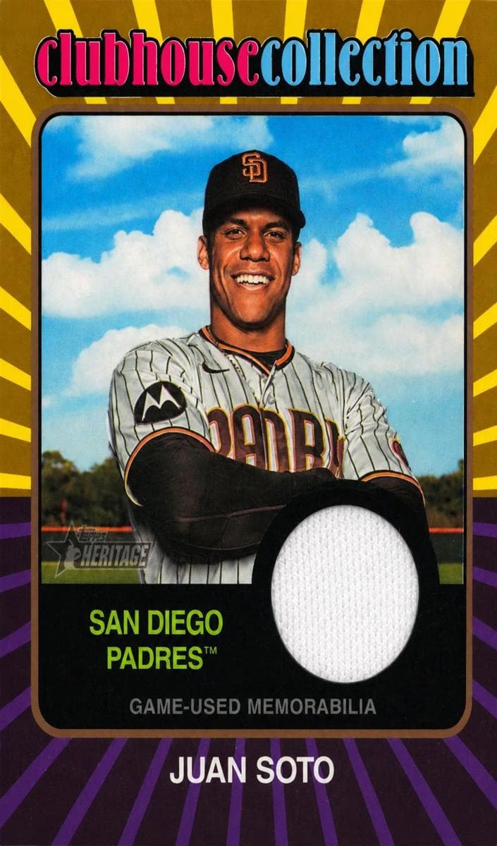 Juan Soto 2024 topps Topps Heritage