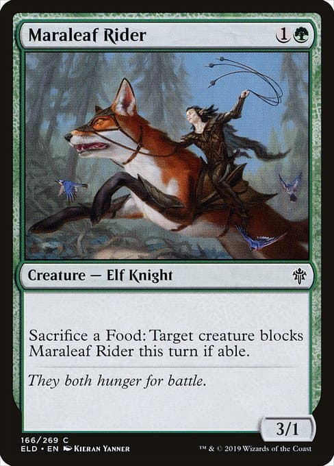 Maraleaf Rider 2019 Magic: The Gathering Throne of Eldraine