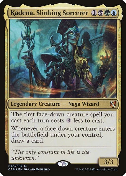 Kadena, Slinking Sorcerer 2019 Magic: The Gathering Commander 2019