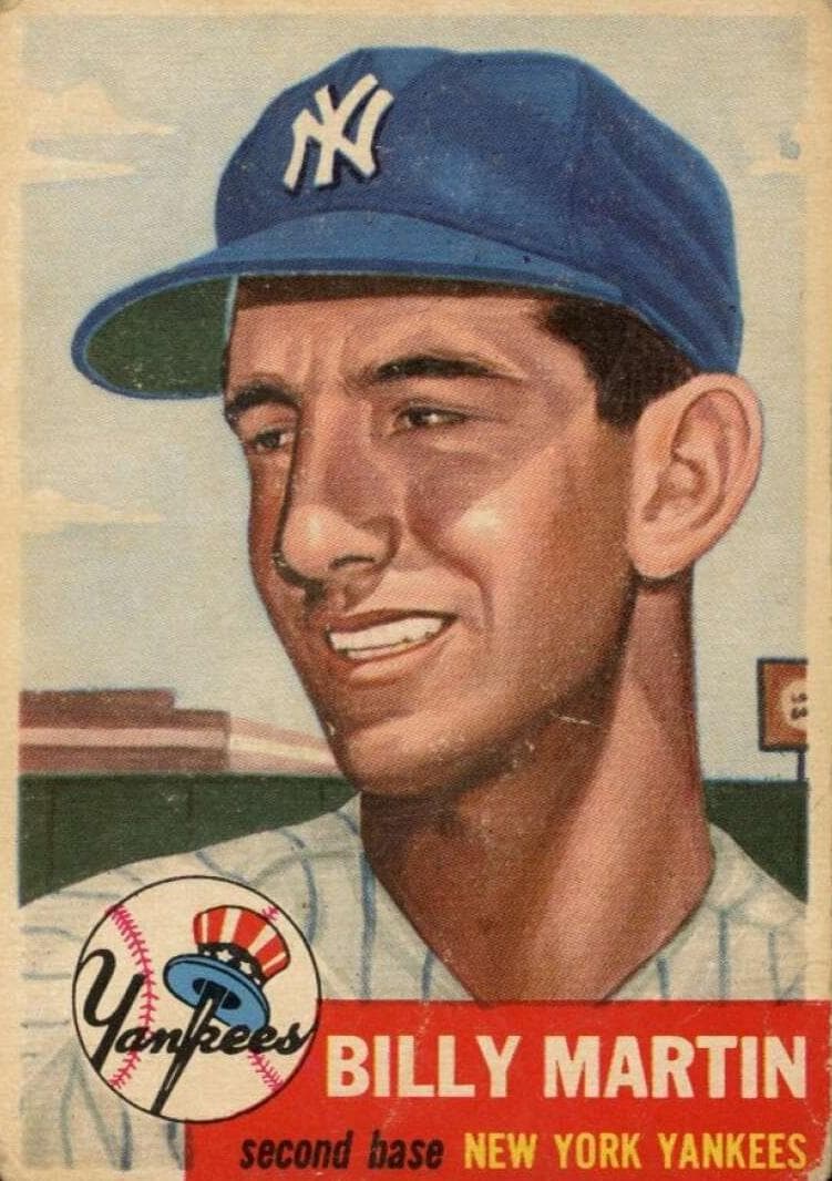 Billy Martin 1953 topps Topps