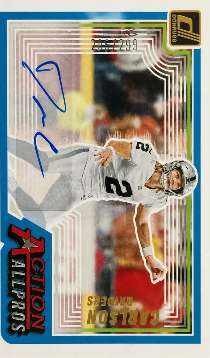 Daniel Carlson 2023 panini Donruss