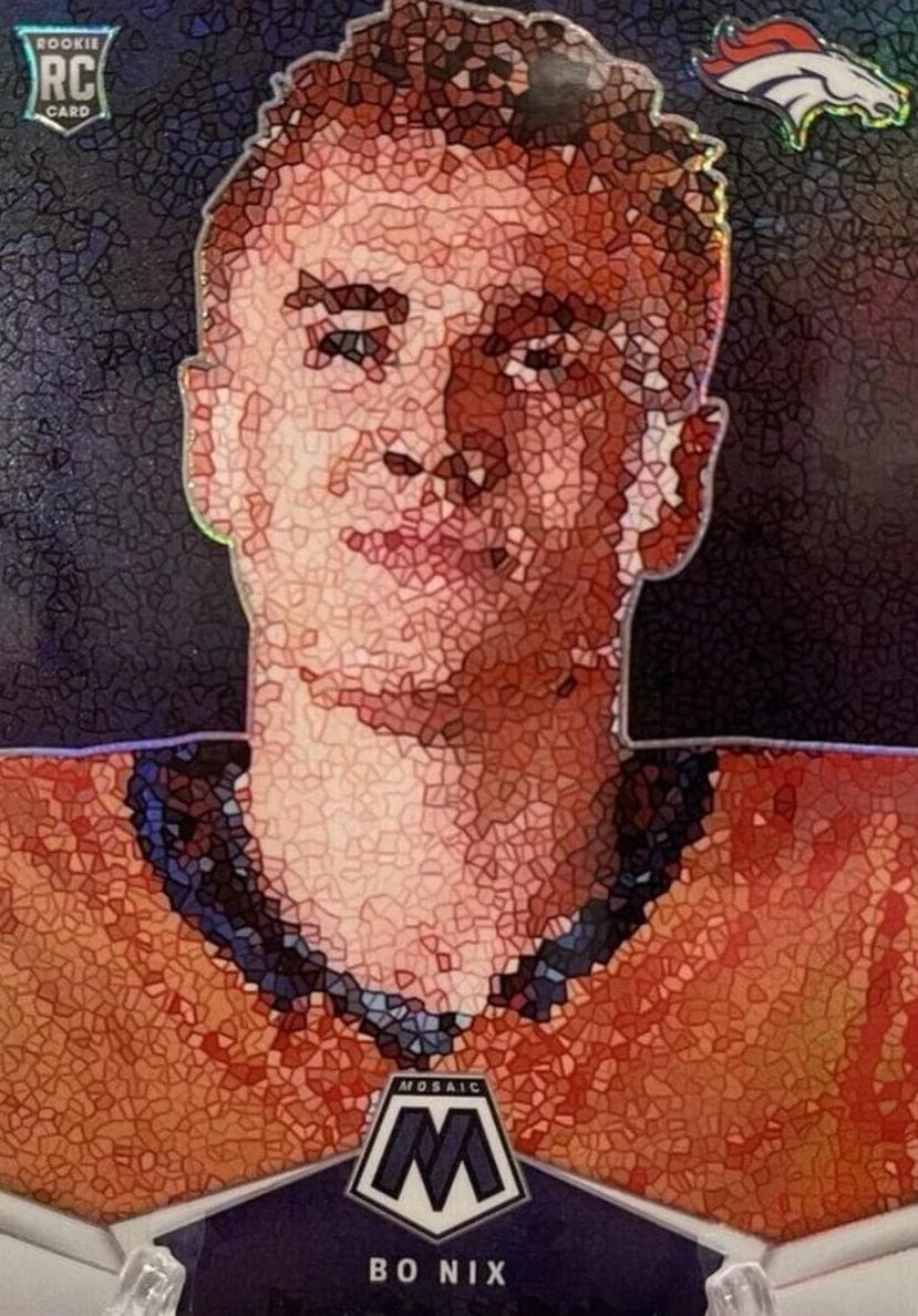 Bo Nix 2024 panini Panini Mosaic