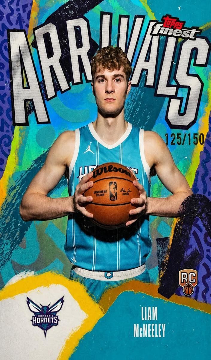 Liam McNeeley 2025 topps Topps Finest