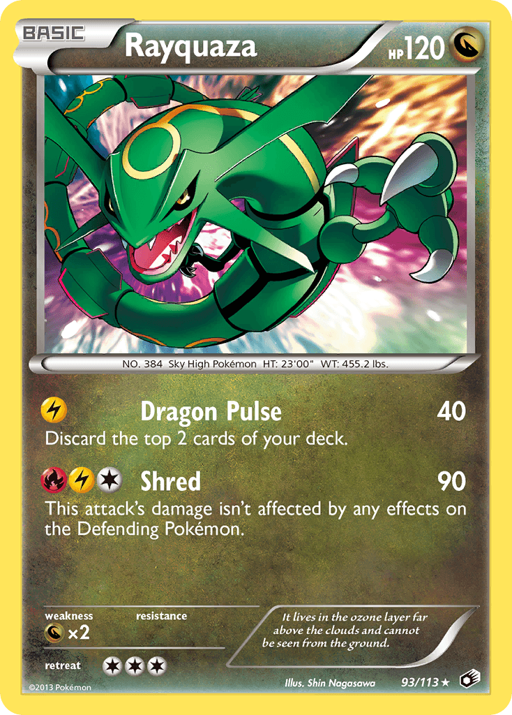 Rayquaza 2013 Pokemon Legendary Treasures