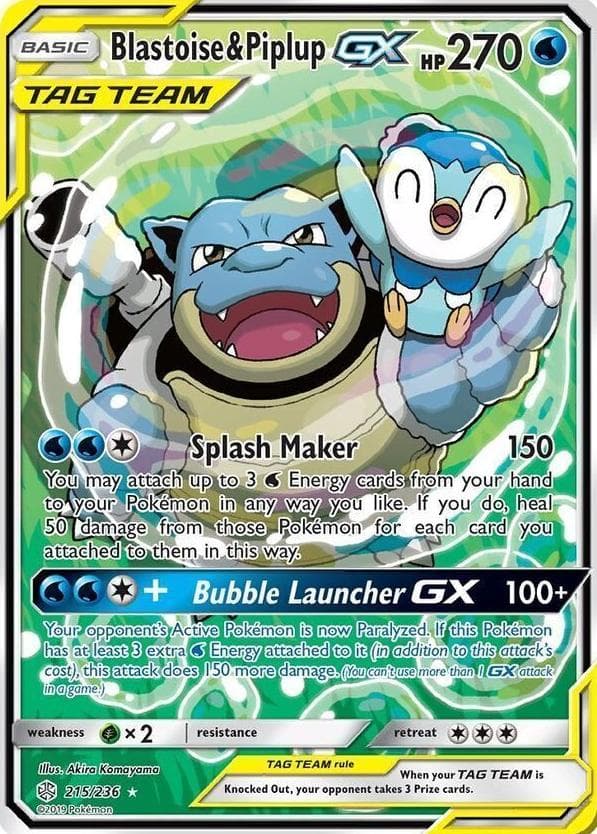 Blastoise & Piplup-GX #215