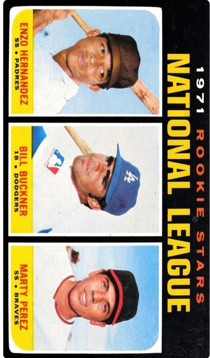 National League 1971 Rookie Stars (Enzo Hernandez / Bill Buckner / Marty Perez) #529
