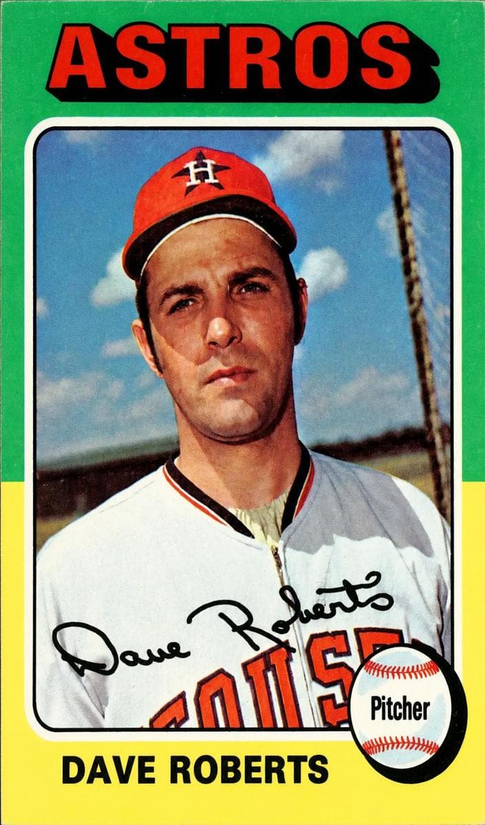 Dave Roberts 1975 topps Topps