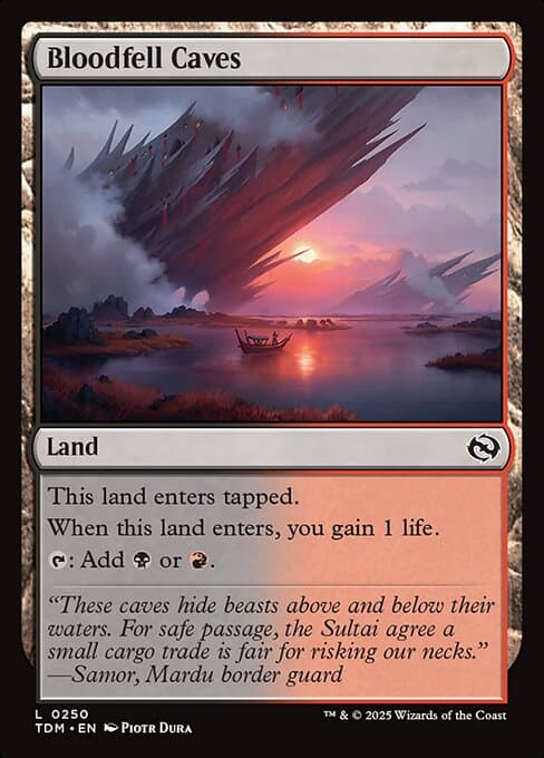 Bloodfell Caves 2019 Magic: The Gathering Commander 2019
