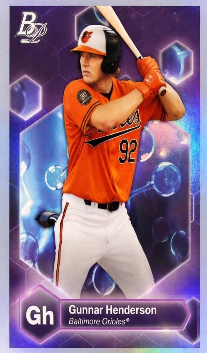 Gunnar Henderson 2022 bowman Bowman Platinum