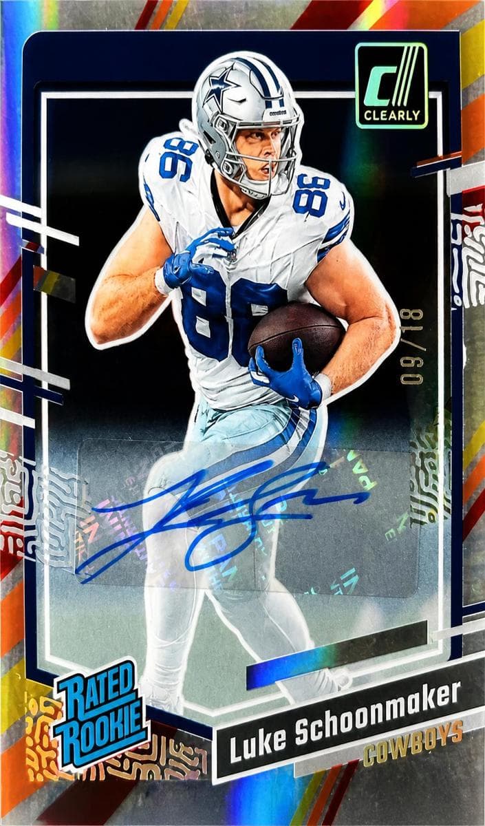 Luke Schoonmaker 2023 panini Clearly Donruss