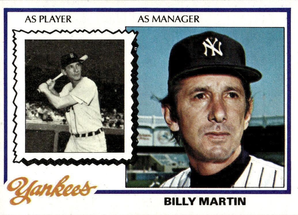 Billy Martin 1978 topps Topps
