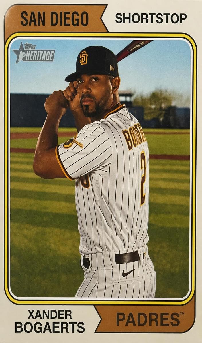 Xander Bogaerts 2023 topps Topps Heritage