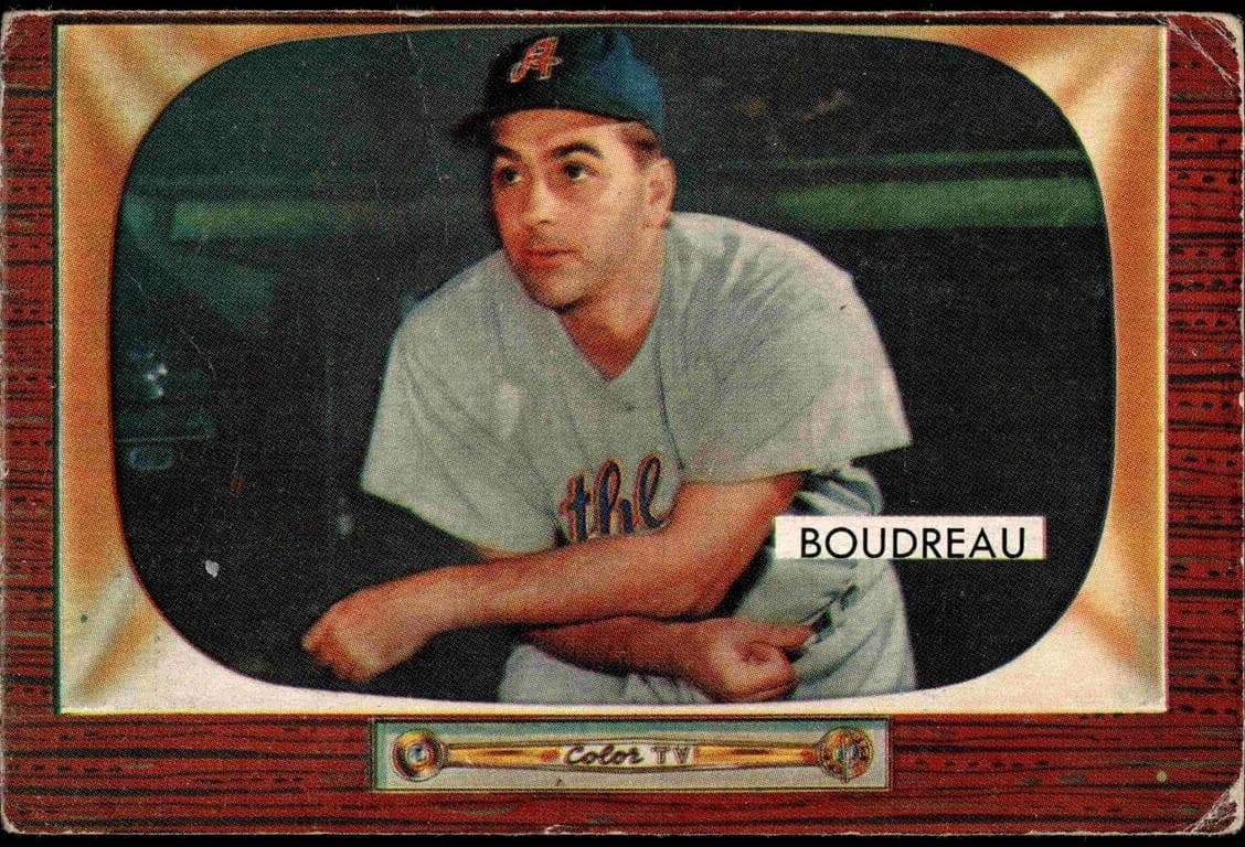 Lou Boudreau 1955 bowman Bowman