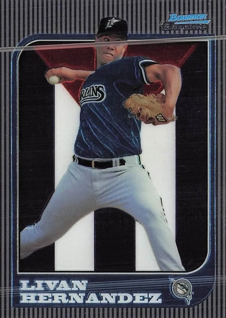 Livan Hernandez 1997 bowman Chrome