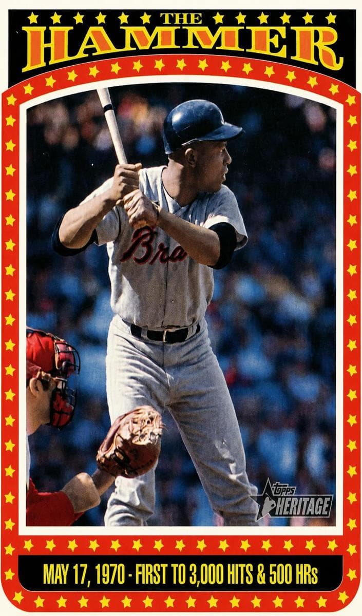 Hank Aaron 2023 topps Topps Heritage