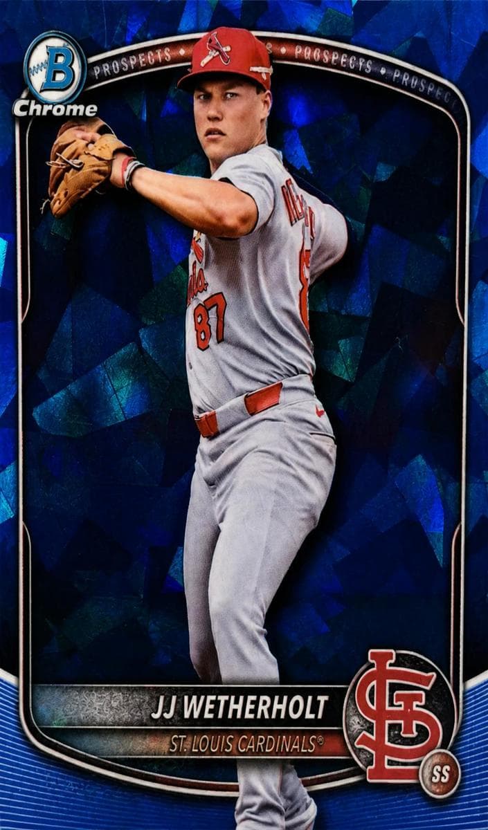 JJ Wetherholt 2025 bowman Bowman Draft Sapphire