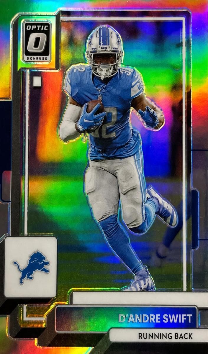 D'Andre Swift 2022 panini Donruss Optic