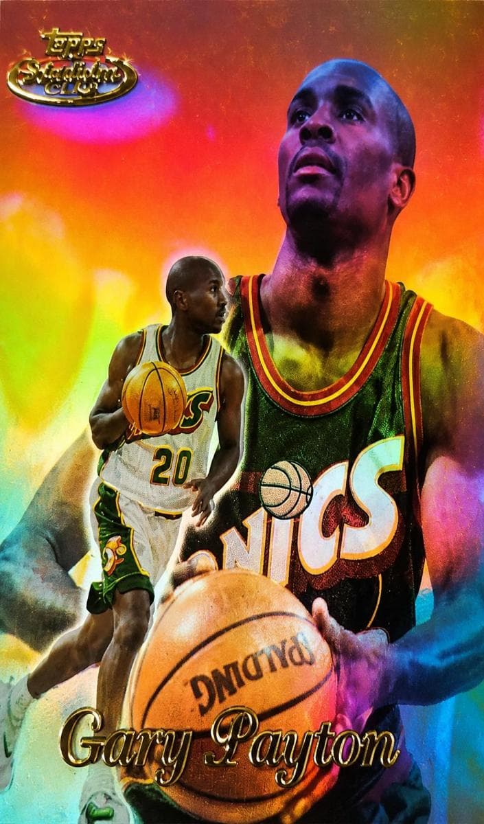 Gary Payton 1999 topps Topps Gold Label