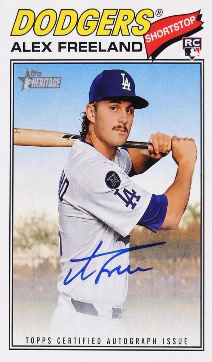 Alex Freeland 2026 topps Topps Heritage