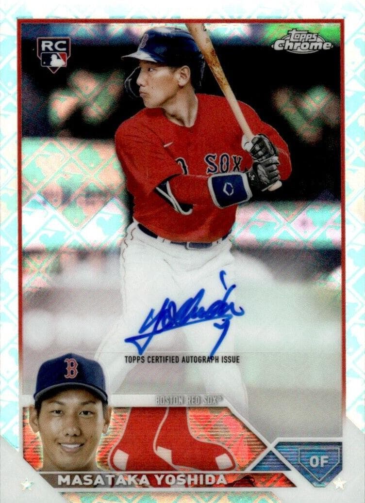 Masataka Yoshida 2023 topps Topps Chrome Logofractor Edition