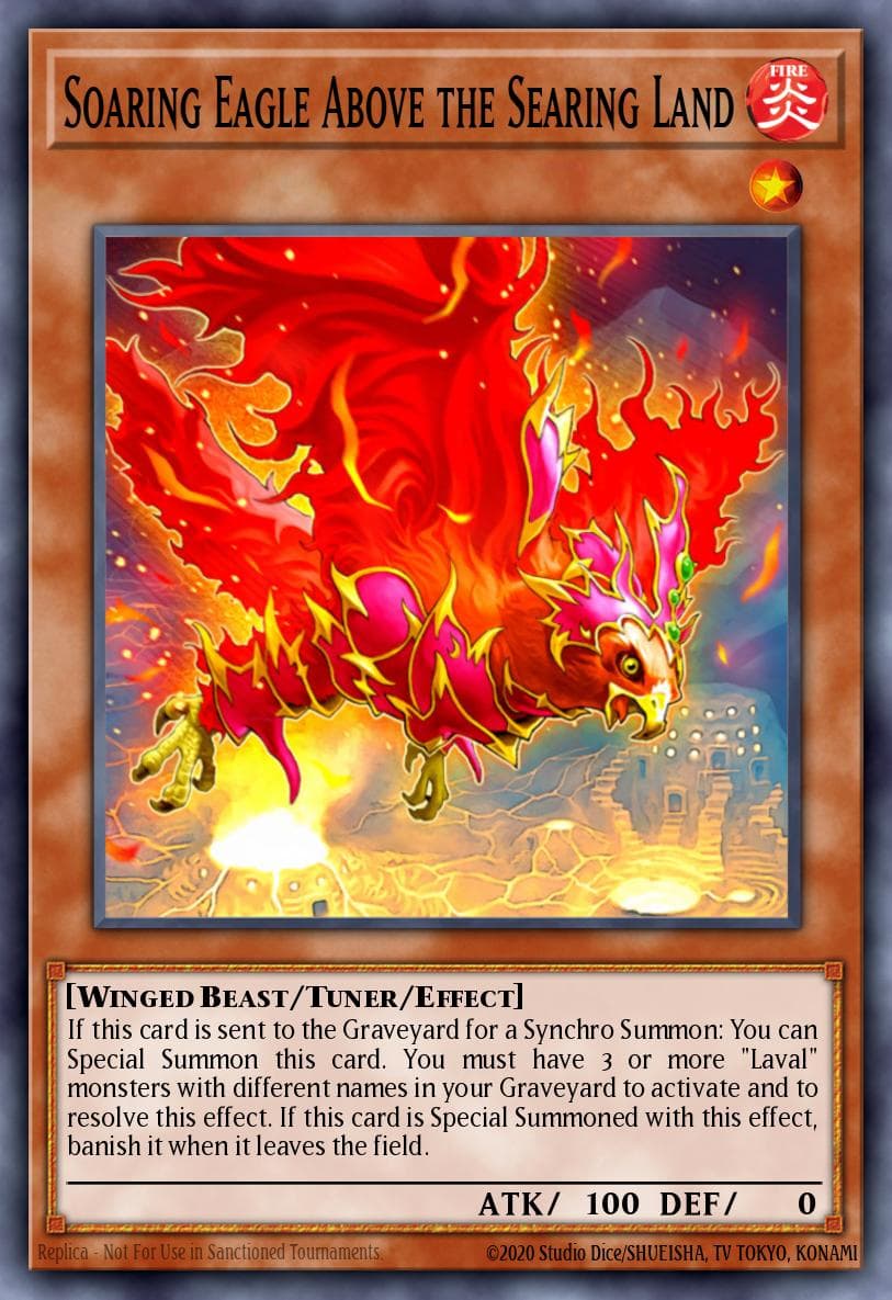 Soaring Eagle Above the Searing Land #DT05-EN023