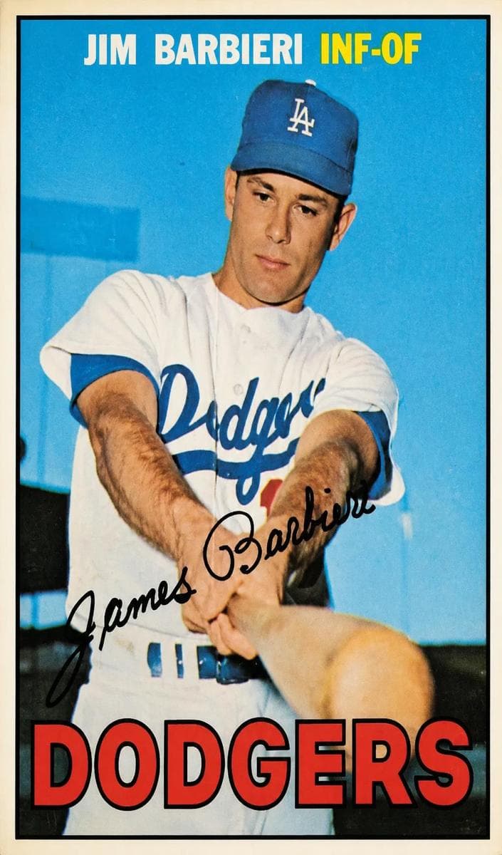 Jim Barbieri 1967 topps O-Pee-Chee