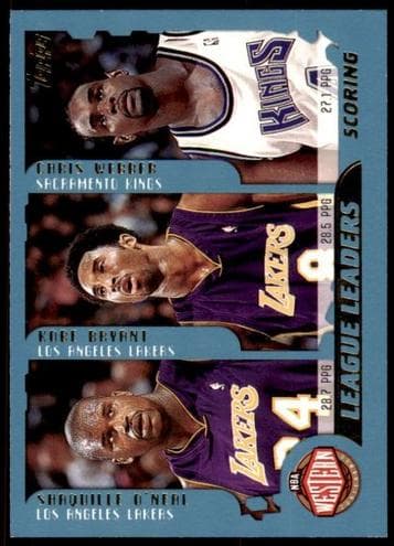 Scoring Leaders (Shaquille O'Neal / Kobe Bryant / Chris Webber / Allen Iverson / Jerry Stackhouse / Vince Carter) 2001 topps