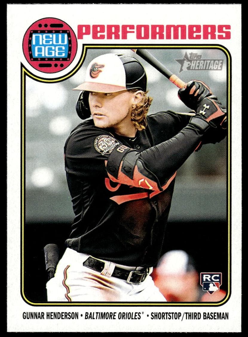 Gunnar Henderson 2023 topps Topps Heritage