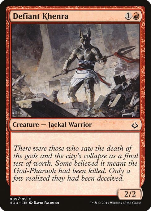 Defiant Khenra 2017 Magic: The Gathering Hour of Devastation