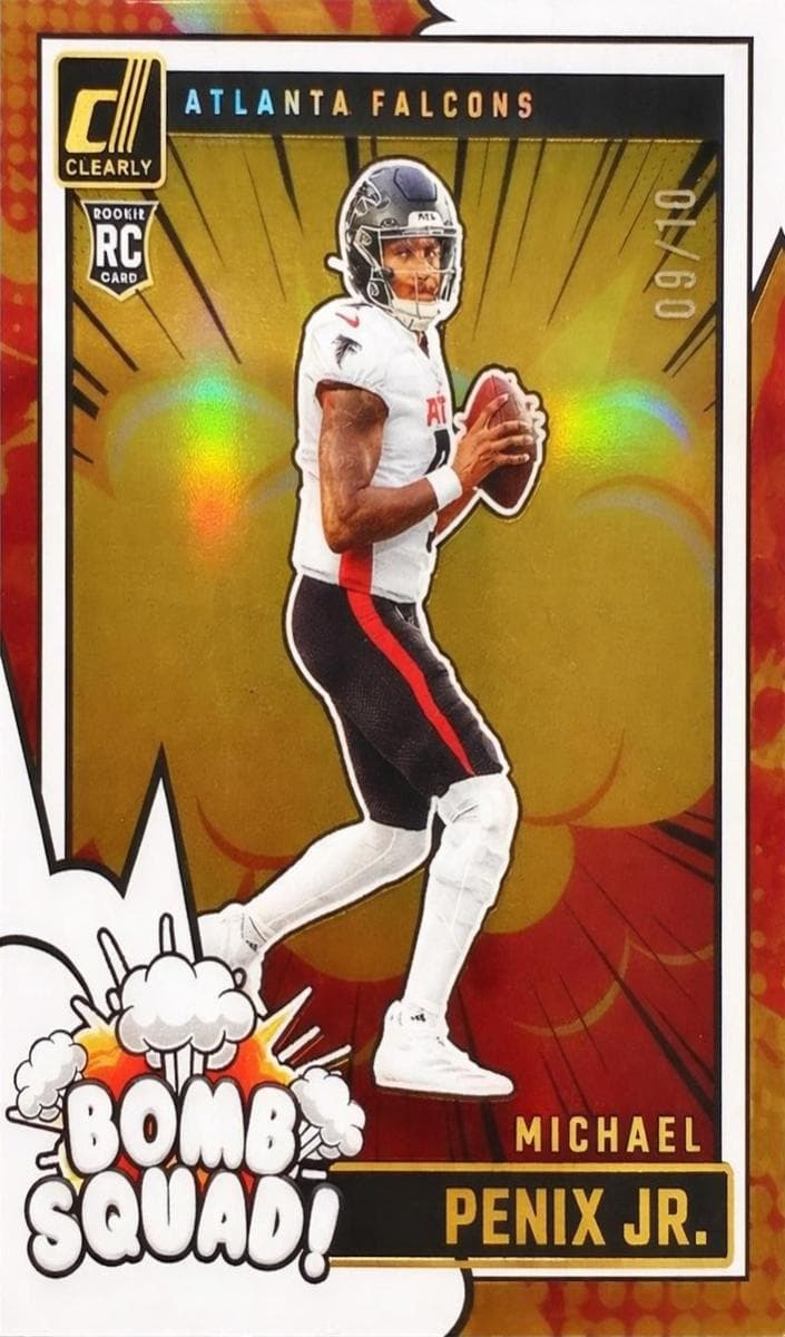 Michael Penix Jr. 2024 panini Clearly Donruss